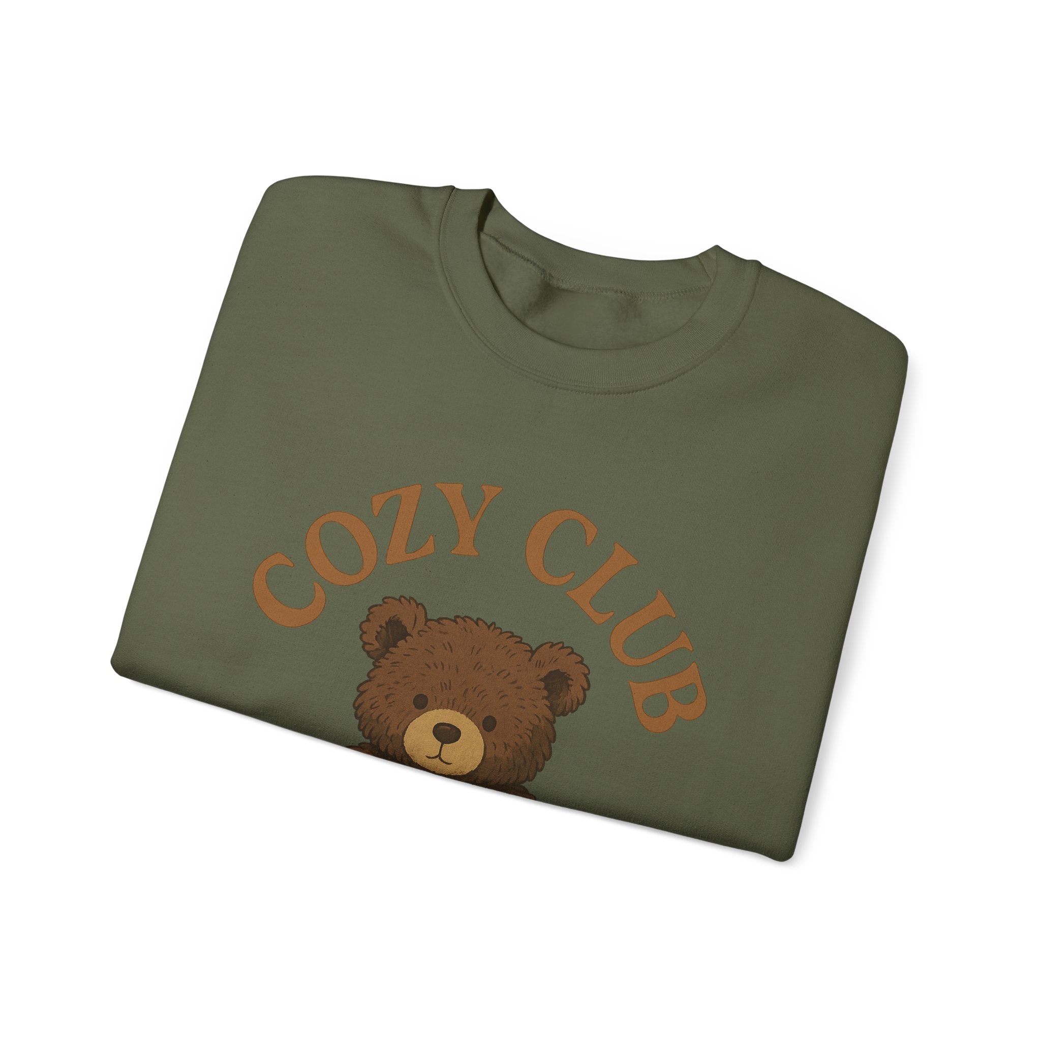 Cozy Club Bear Sweatshirt, Unisex Heavy Blend Crewneck, Fall Fashion, Halloween Sweater, Casual Comfort Clothing