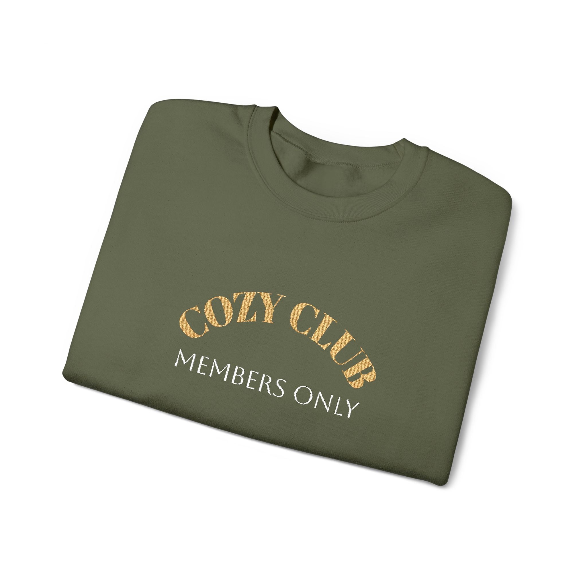Cozy Club Sweatshirt - Unisex Heavy Blend™ Crewneck, Comfortable Gift for Friends, Perfect for Fall and Home Gatherings, Cozy Vibe, [...]