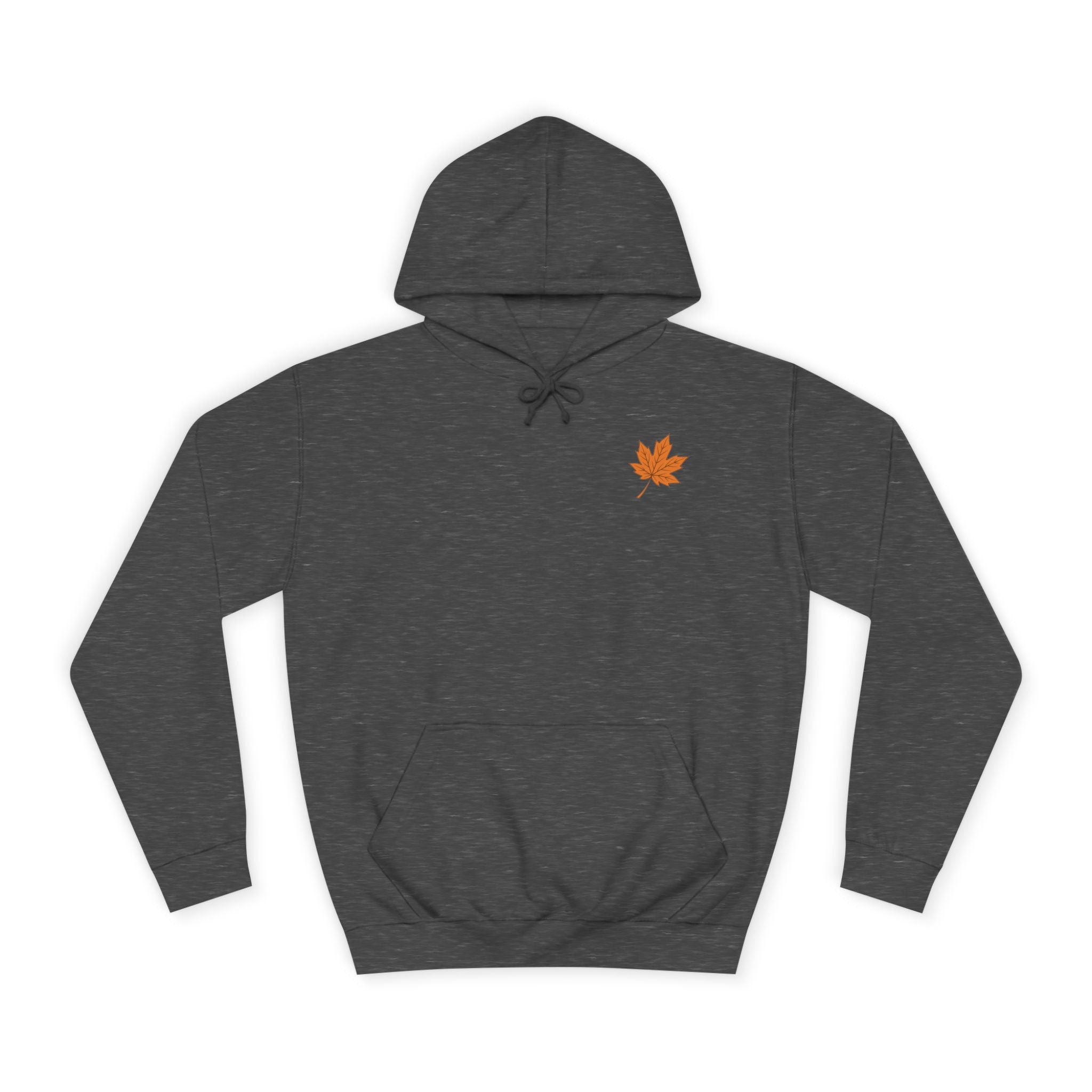 Cozy Unisex College Hoodie with Artistic Leaf Design - Perfect for Fall, Casual Wear, College Students, Stylish Gift Idea