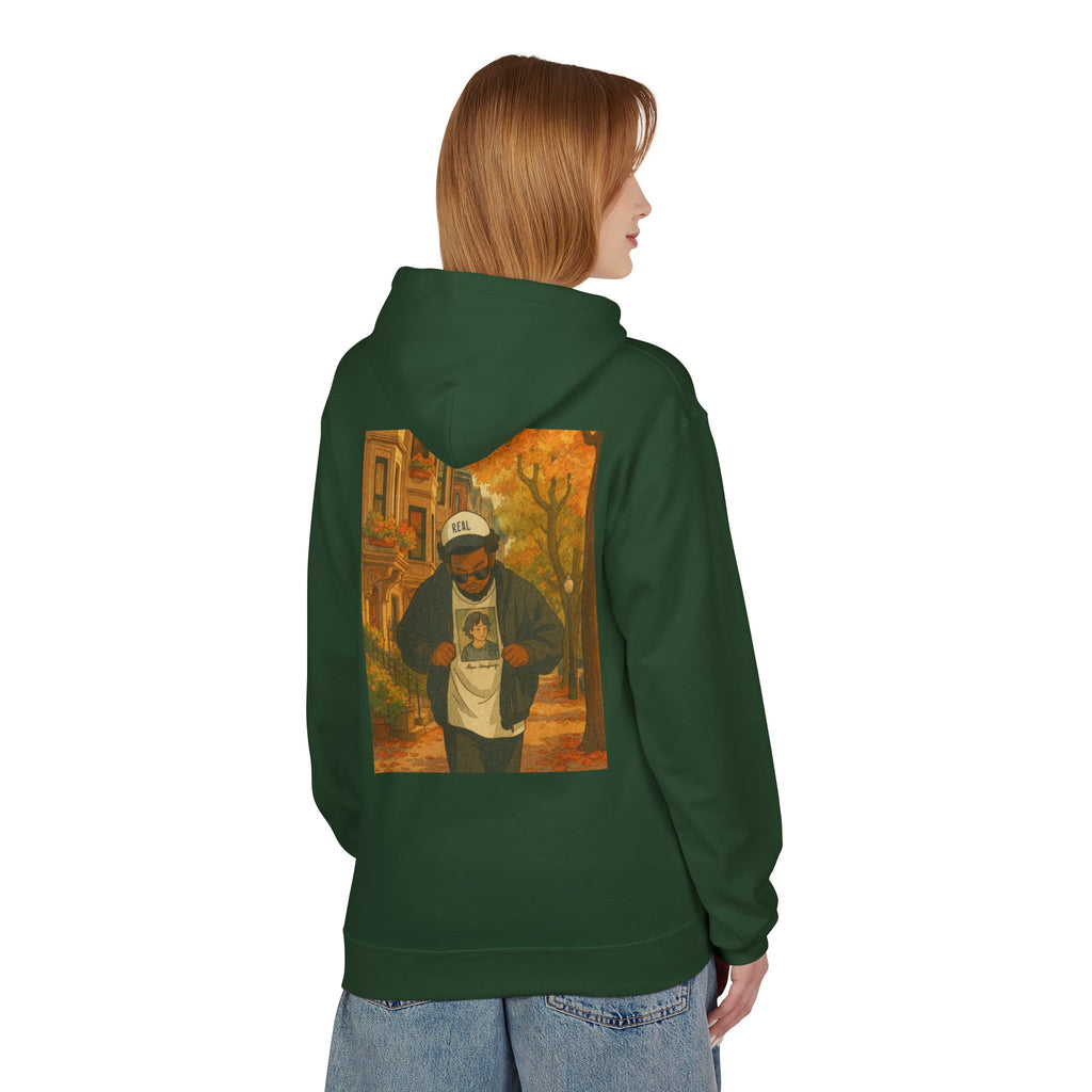 Autumn Vibes Fleece Hoodie – Cozy, Artistic, Unisex Pullover, Perfect for Fall Gatherings, Street Style, Gift for Friends