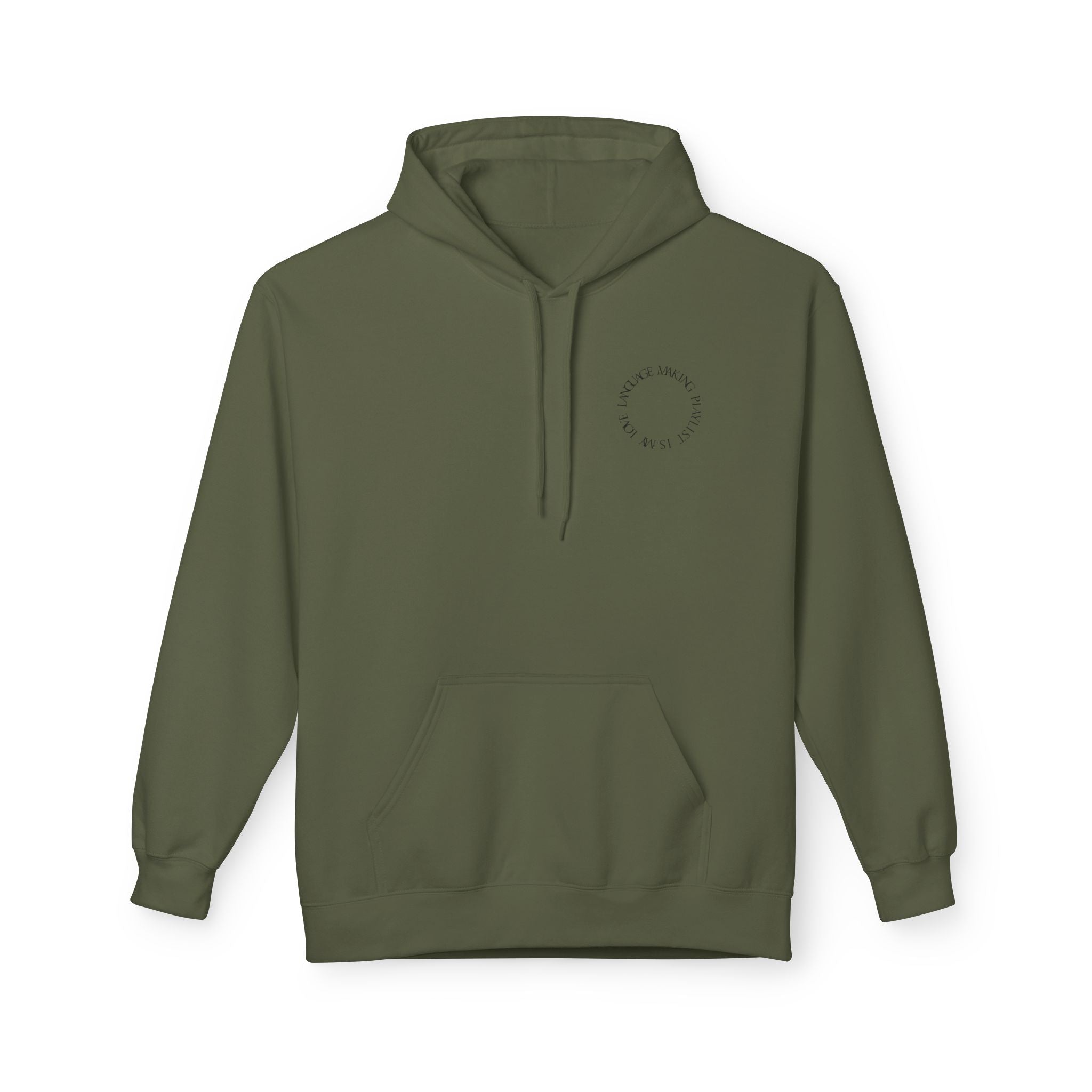 Playlist Love Language Hoodie, Comfortable Zip Up, Cozy Unisex Fleece, Gift for Music Lovers, Perfect for Casual Days, Lightweight Hoodie