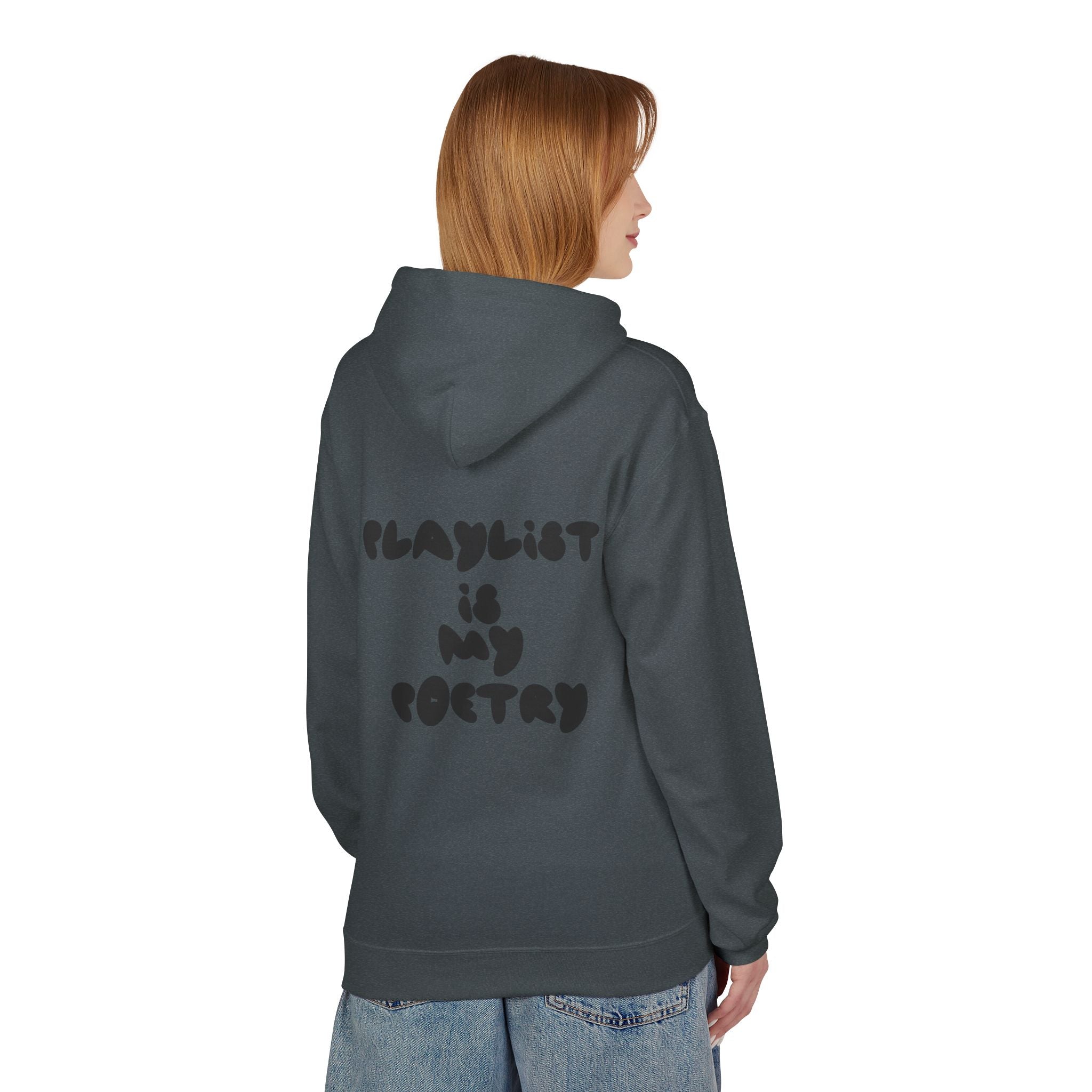 Chill Vibes Hoodie - Playlist is My Poetry, Cozy Sweater, Gift for Music Lovers, Unisex Fleece, Trendy Casual Wear